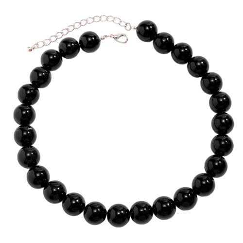 Zktfyshk Modische bunte Perlen-Halskette, Acrylperlen, Choker, handgefertigter Halsschmuck für Frauen und Mädchen, 40+4cm, Acryl von Zktfyshk