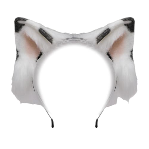 Zktfyshk Plüsch-Katzen-Haarband mit verstellbarem Band, modische Kostüm-Haarbänder, Haarschmuck für Cosplayer und Party-Enthusiasten von Zktfyshk