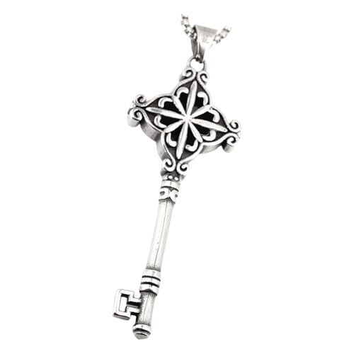 Zktfyshk Schlüsselanhänger in Schlüsselform, Halskettenanhänger, Bastelzubehör, Schmuckanhänger, geeignet für einzigartige Schmuck- und Bastelprojekte, As shown in the figure, Titanstahl von Zktfyshk