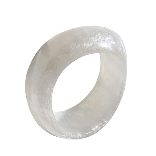 Zktfyshk Stilvoller Farbverlauf, braunes Harz für Freizeit, Büro, Party, robustes, bequemes Schmuck-Accessoire für Damen von Zktfyshk