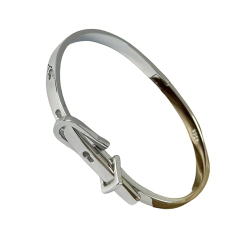 Zktfyshk Stilvoller Gürtel, verstellbarer Armreif, Unisex-Schmuck, Modeschmuck, Metallschmuck, Legierung, Textur, Geschenk für Damen und Herren von Zktfyshk
