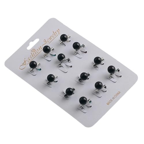 12pcs Seidenschal Sicherheitsstifte Für Frauen Imitation Perlen Hijab Kopftücher Pin von Zkydhbd