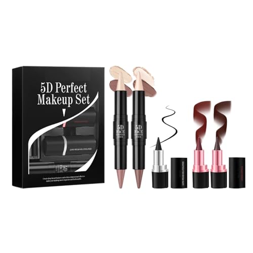5pcs 5d Make Up Set 2 In 1 Lippenstift Und Lippenstift Creme Highlighter Bronzer Stick Set Für Damen Girls Duals Die Creme Konturstock Beendet Haben 5pcs 5d Make Up Set 2 In 1 Lippenstift Und Lippenstift Creme Highlighter Bronzer Stick Set Für Damen Girls Duals Die Creme Konturstock Beendet Haben von Zkydhbd