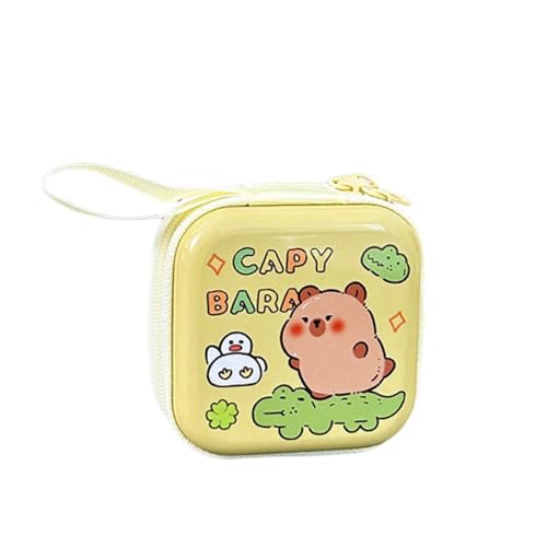 Capybara Kleine Münze Geldbörse Ohrhörer Ohrhörer Bag Praktische Satorage Taschen Wechseln Sie Die Beutel Für Kinder Und Cartoon Liebhaber Metallwechselhalter von Zkydhbd