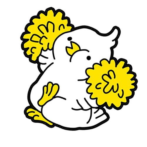 Cartoon Tierthema Brosche Pin Cartoon Chick Badge Mode Geschenk Für Frauen Stilvolle Weihnachtsfeier Dekoration Mode Frauenjacke Pin von Zkydhbd