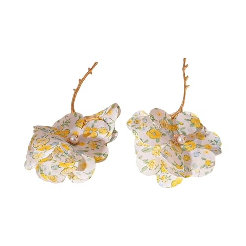 Einzigartige Blumenebenen Ohrringe Handgefertigtes Modelegierung Textur Geeignet Für Verschiedene Anlässe Women Jewelry von Zkydhbd