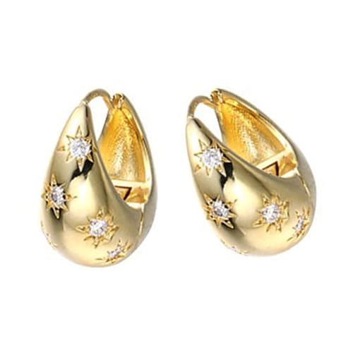 Einzigartiges Dangle Ohr Haken Accessoire Moderne Ohrringe Accessoire Mit Kreisförmigen Wassertropfen Silhouetten Für Modische Liebhaber Modische Kreisförmige Wasserdrope von Zkydhbd