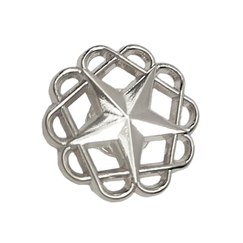 Elegant Hollow Star Lapel Pin Badge Modezubehör Tragbar Für Herrenanzughemd Mit Sicheren Backing Outfits Party Outfit Accessoire von Zkydhbd