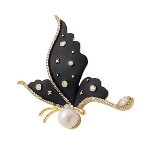Elegante Schmetterlingsbroschen Accessoires Einzigartige Designs Brosche Mit Strasssteinen Und Perlen Für Frauenbekleidung Eleganter Schmuck von Zkydhbd
