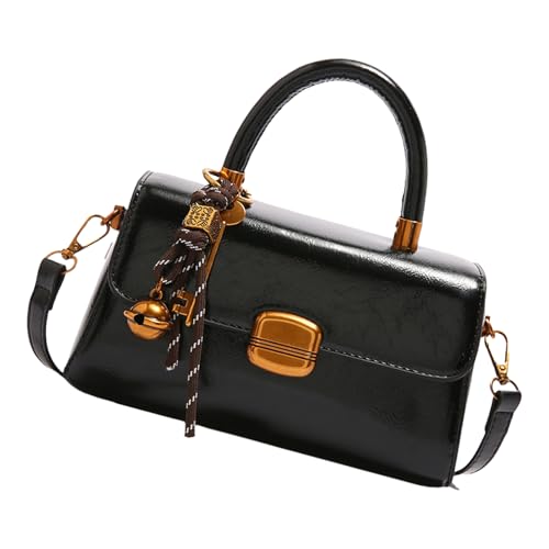 Elegante Vintage Top Grifftasche Für Frauen Und Mädchen Klappe Form Handtasche PU Schulter Crossbody 2025 Winterkollektion Frauen Umhängetasche von Zkydhbd