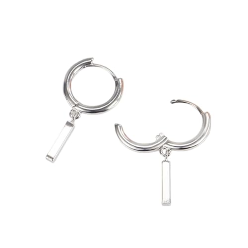 Eleganter Tropfen Reifen Ohrringe Schmuck Leichte Silberstange Pendelliee Reifen Ohrzubehör Für Alltägliche Komfort Minimalistische Tropfen von Zkydhbd