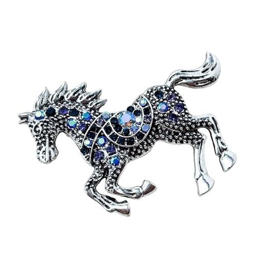 Emaillierte Pferdeformbrosche Mit Funkelnden Strasssteinen Detail Vielseitig Zinkes Legierung Pin Schmuck Für Geschenkgive von Zkydhbd