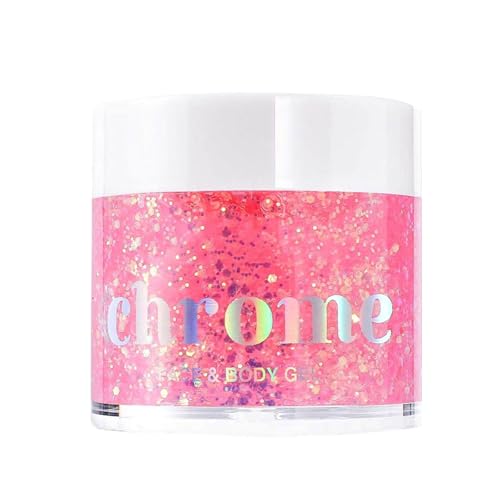 Farbwechsler Glitzer Gel Schimmernde Party Make Up Orament Für Erwachsene Kinder Haare Gesicht Und Kleidung Dekoration Festival Glitzer Make Up von Zkydhbd