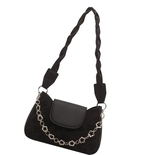 Frauen Umhängetasche Große Kapazität Achselhöhle Kette Trendige Handtasche All Matching Achsel Achsel Retro Pendelpendel Frauen Achselgründe Handtasche All Matching Schulter Unterarm Achselhöhle von Zkydhbd