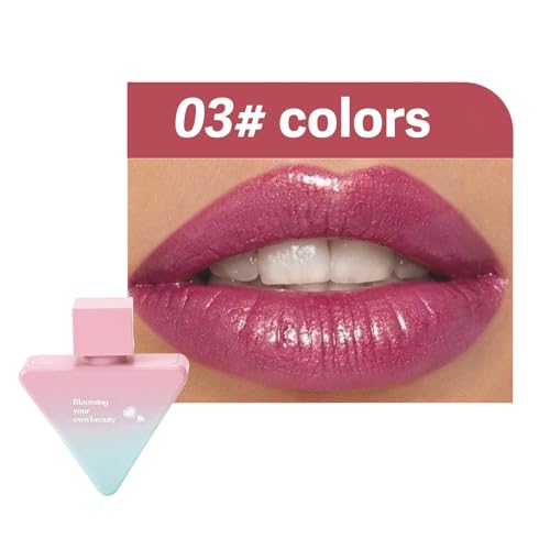 Hochglänzender Flüssiger Lippenstift Mit Perlmut Partikeln Feuchtigkeitsspendende Lipgloss Für Frauen Glatte Anwendung Bei Kaltem Wetter Professioneller Lipgloss Für Vielbeschäftigte Frauen von Zkydhbd
