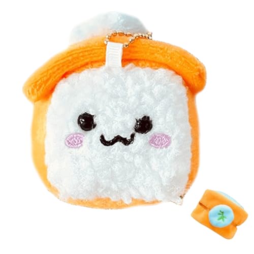 Kreative Shrimp Sushi Plush Toy Bag Bag Pendell Cartoon Schlüsselbeutel Für Lebensmittelliebhaber Und Sammler Plüsch Schlüsselbund von Zkydhbd