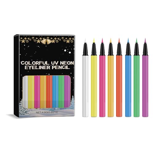 Liquid Stifte 8 Bunte Farben Leuchten Unter Schwarzem Licht Augenlinienbleistift Für Halloween Party Make Up Kostüm Make Up Essentiell Liquid Stifte 8 Bunte Farben Leuchten Unter Schwarzem Licht Augenlinienbleistift Für Halloween Party Make Up Kostüm Make Up Essentiell von Zkydhbd