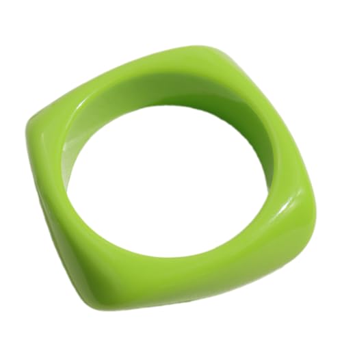 Manschettenknopf Bunte Geometrische Dicke Harzarmband Schmuck Geschenk Für Frauen Mädchen Leichtes Handgelenk Zubehör Trendy Geometrische Schmuckzubehör von Zkydhbd