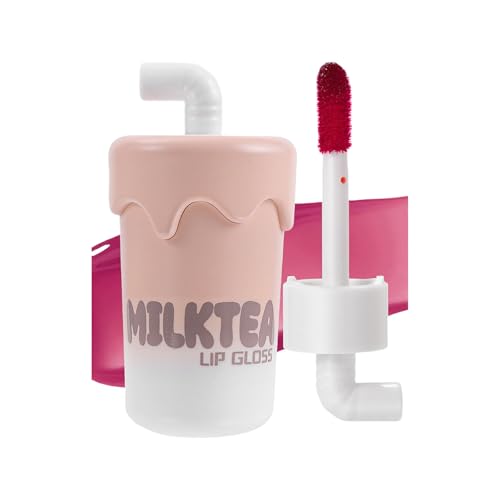 Matte Flüssige Lippenstift Lipglasur Färbung Milchtea Glänzend Feuchtigkeitsspendende Farbtöne Schöne Make Up Versorgung Für Frauen Flüssiger Lippenstift Leichte Matte Tints Milktea Gloss Glaze von Zkydhbd