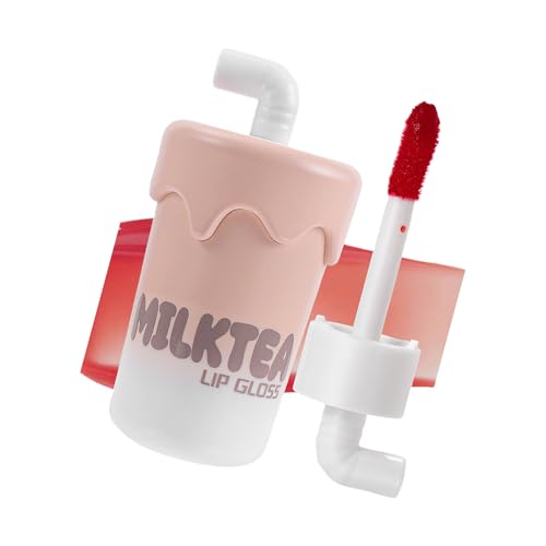 Matte Flüssige Lippenstift Lipglasur Färbung Milchtea Glänzend Feuchtigkeitsspendende Farbtöne Schöne Make Up Versorgung Für Frauen Flüssiger Lippenstift Leichte Matte Tints Milktea Gloss Glaze von Zkydhbd