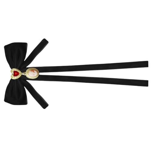 Mode Large Bowknot Brosche Elegante Feste Farbe Vintage Mode Accessoire Für Romantik Hochzeitsarrangements Velvets Bowknot von Zkydhbd