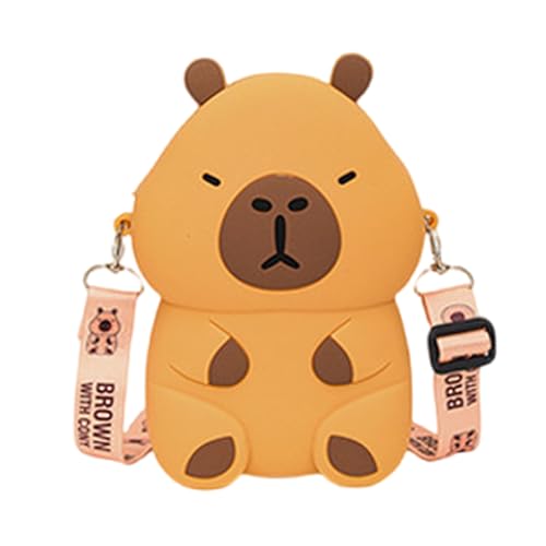 Mode Tierarchitektur Umhängetasche Silikon Kinder Crossbody Taschen Satchel Travel Tasche Für Den Täglichen Gebrauch Capybara Kindertasche von Zkydhbd