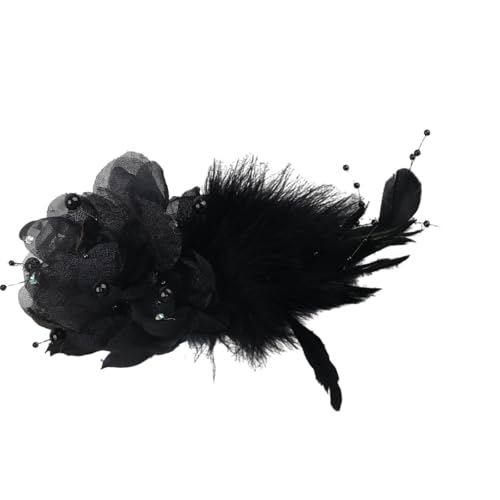 Plumage Und Blumenbrosche Synthetischer Stoff Quick Clip Design Wasserdichte Mode Pin Perfekt Für Geschäftsessenfeiern Stoff Corsage Pin von Zkydhbd