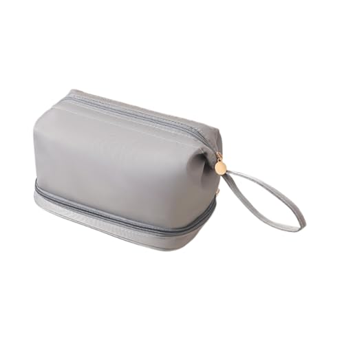 Reise Make Up Beutel Kosmetik Großkapazität Waschstaaten Organisatoren Einheitliche Farbspeicherung Für Frauen Und Mann Doppelschicht Toilettensteife Reisen Make Up Aufbewahrung Tragbarer Kosmetik von Zkydhbd