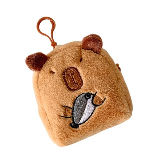Schöne Capybara Münzbeutel Wechseln Der Geldbeutel Tasche Charme Kopfhörer Speichertasche Plüsch Cartoon Animal Storage Box Schöne Capybara Wechseln Sie Beutel Plüsch Kopfhörer Hülle von Zkydhbd