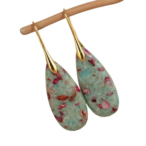 Teardrop Form Ohrringe Mit Stein Die 5 Cm Elegantes Tropfen Kupferlegierung Schmuck Für Sensible Ohren Von Tag Zu Nacht Accessoires Tropfen Ohrringe von Zkydhbd