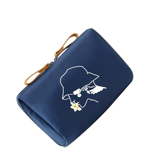 Zkydhbd Tragbare Kosmetikbeutel Gedruckte Hautpflege Organisatoren Reisen Make Up Reißverschlüsse Schöne Toilettenmünze Geldbörse TOILSE DRINTED MAKOUP WASCHEN AESTHETISCH KOSMETISCHE LAGERUNG von Zkydhbd