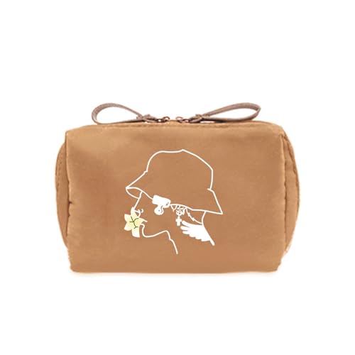 Zkydhbd Tragbare Kosmetikbeutel Gedruckte Hautpflege Organisatoren Reisen Make Up Reißverschlüsse Schöne Toilettenmünze Geldbörse TOILSE DRINTED MAKOUP WASCHEN AESTHETISCH KOSMETISCHE LAGERUNG von Zkydhbd