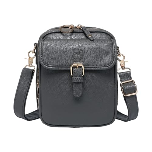 Unisex Anti Diebstahl Umhängetasche Leichte PU Leder Crossbody Geldbörse Mit Mehreren Kartentaschen Verstellbarer Riemen Anti Diebstahl Crossbody Tasche von Zkydhbd