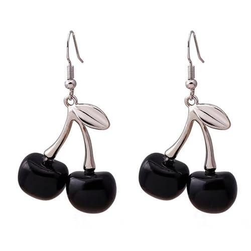 Verspielte Kirschen Legierte Ohrentropfen Spielerischer Kirschen Legiert Ohrringe Schmuck Eleganter Dangle Ohrhaken Für Tägliche Verschleiß Leichter Bequemer Verschleiß von Zkydhbd
