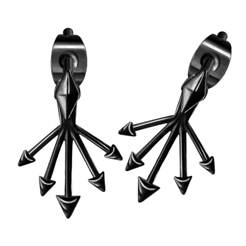 Vielseitige Gotische Geometrische Ohrringe Abnehmbare Spikes Legierung Handwerkskunst Ohrzubehör Tag Zu Nacht Outfit Enhancer Künstlerische Gotische Dangle Ohrzubehör von Zkydhbd