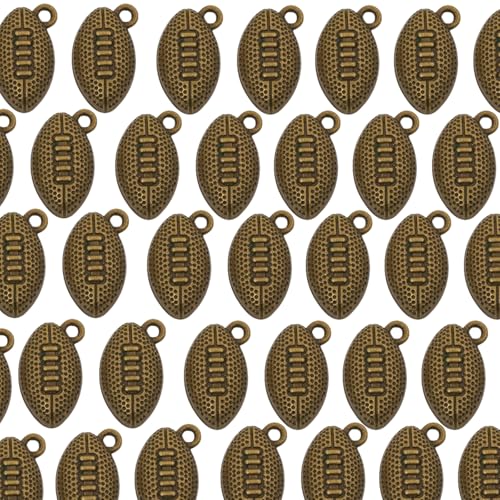 Zkydhbd 100pcs Vintage Legage Sport Thematisierte Anhänger Fußball Schmuckanhänger Für Schmuck Und Handwerksprojekte Halskette Und Armband Teil von Zkydhbd