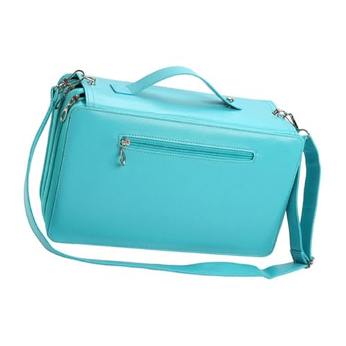 Zkydhbd 120 Schlitzmarkierer Organisatoren Die Tasche Mit Schultergurt Mit Hoher Kapazität Multilayer Markerhalter Hülle Pu Pen Bag Tragen von Zkydhbd
