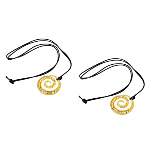 Zkydhbd 2 Pack Stilvolle Metallrunde Anhänger Halskette Verstellbare Ketten Halskette Geeignet Für Modische Pulloverzubehör Eleganter Schmuck Zkydhbd 2 Pack Stilvolle Metallrunde Anhänger Halskette Verstellbare Ketten Halskette Geeignet Für Modische Pulloverzubehör Eleganter Schmuck von Zkydhbd