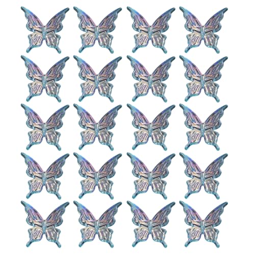 Zkydhbd 20 Stücke Schmetterlingsformperlen Für Handgefertigte Accessoires Und Dekorationshalterperlen Für Halsketten Armbänder Ohrringe Perlenzubehör Kinder Kinder von Zkydhbd