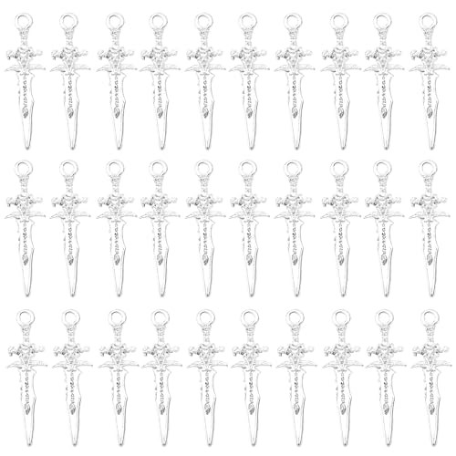 Zkydhbd 30pieces Kleine Schwerter Anhänger Handwerk Accessoires Schmuckanhänger Pendell von Zkydhbd