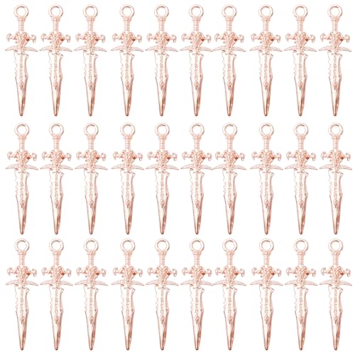 Zkydhbd 30pieces Kleine Schwerter Anhänger Handwerk Accessoires Schmuckanhänger Pendell von Zkydhbd
