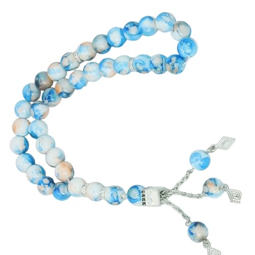 Zkydhbd 33 Graf Keramikstil Perlen Halskette Leichter Gebetschmuck Bequeme Handgefertigte Rosenkranzarmband Mode Spirituelle Schmuck von Zkydhbd