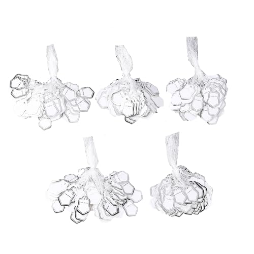 Zkydhbd 500pcs Gold/Silber Fünf Punkte Sterne Tickets Schmuckkarten Umweltverträgliche Papier Vorgeladener Einzelhandelspreise Marker Bulk Pack Benutzerfreundliche Preis Tickets Für Den Einzelhandel von Zkydhbd