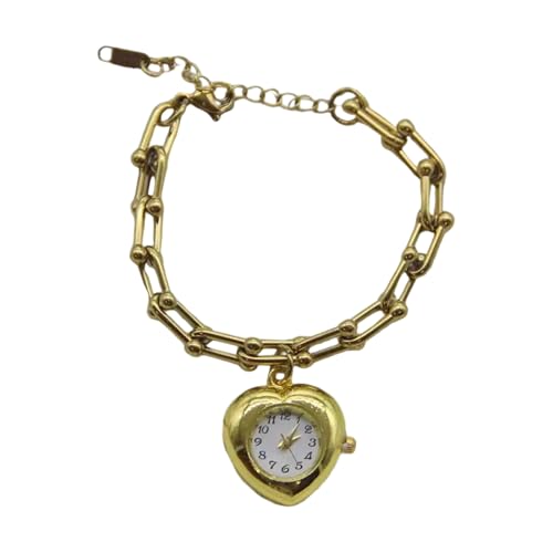 Zkydhbd Alloy Fringe Armband Mit Stilvoller Taschenuhr Und Verstellbarer Kettenglied Handgefertigtes Armbandanpassungsketten Handgelenkschmuck Handgefertigt von Zkydhbd