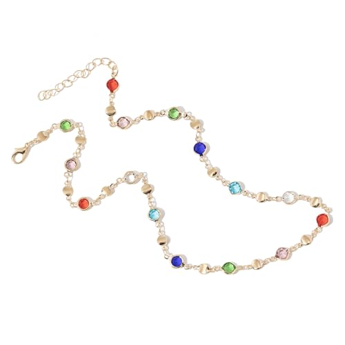Zkydhbd Bunte Glas Halskette Frauen Metall Colarbone Kette Party Schmuck Mode Körper Schmuck Metall Textur Für Jede Gelegenheit Urlaub Halskette Zkydhbd Bunte Glas Halskette Frauen Metall Colarbone Kette Party Schmuck Mode Körper Schmuck Metall Textur Für Jede Gelegenheit Urlaub Halskette von Zkydhbd