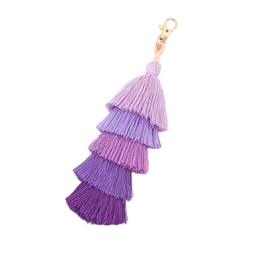 Zkydhbd Bunte Tassels Schlüsselanschlüsse Bag Dekorationen Charme Car Keyrings Für Frauenhandtaschen Anhänger Charme Bunte Schlüsselbund von Zkydhbd