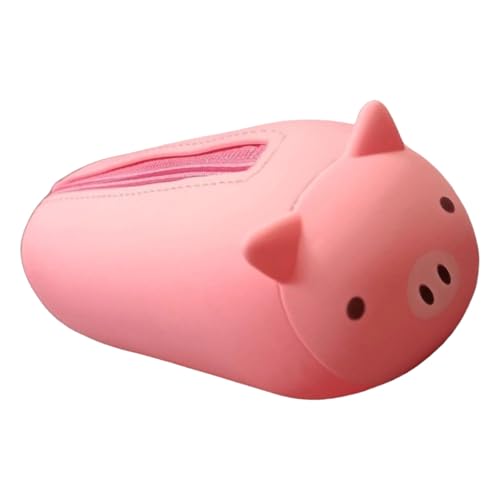 Zkydhbd Cartoon Animal Bleistift Hülle Große Kapazität Silikon Stiftbeutel Bleistiftbeutel Reise Make Up Für Frauen Student Kid Weiches Silikon von Zkydhbd