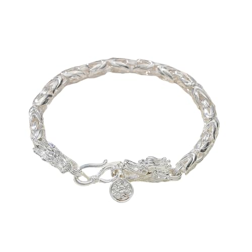 Zkydhbd Coole Männer Drachen Anhänger Armband Vintage Hip Hop Styles Handchain Verstellbare Größe Armband Metall Bangle Accessoire Mystical Dragon Schmuck Schmuck von Zkydhbd