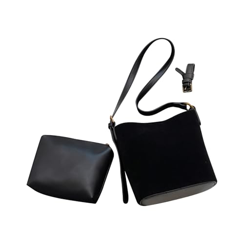 Zkydhbd Damen Crossbody Bag PU Leder Schulter Einfache Messenger Fashoin Eimer Winter Shopping Dating Frauen Eimer PU Leder Crossbody Einfacher Schulterbote von Zkydhbd