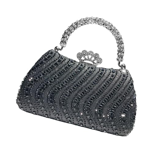 Zkydhbd Damen Glitzernde Strassställe Glitzernde Schulter Geldbeutel Handtasche Mit Kette Für Brauthochzeitsfeier Prom Anspruchsvoller Damenkupplung von Zkydhbd